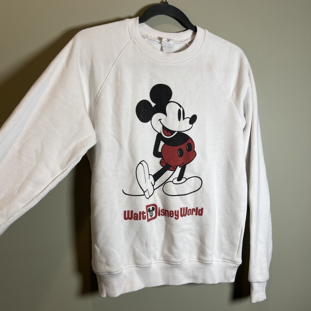 Disney Parks Walt Disney World Mickey Mouse Sweatshirt XS Vintage Disney sweater - Picture 6 of 8